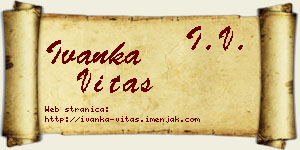 Ivanka Vitas vizit kartica